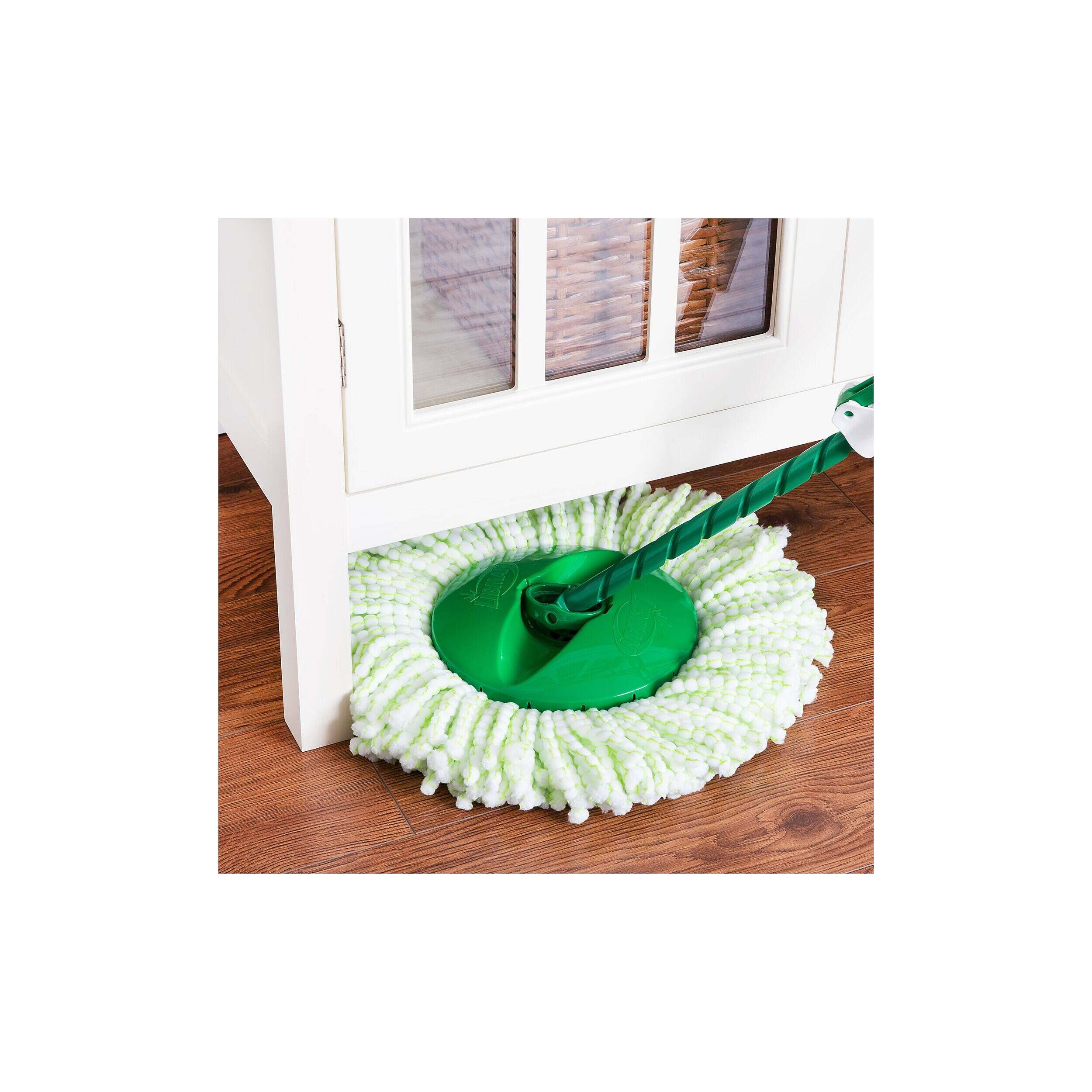 Alt View 7. Libman - Libman Tornado Microfiber Spin Mop & Bucket, Green/White (1283001) - Green/White.