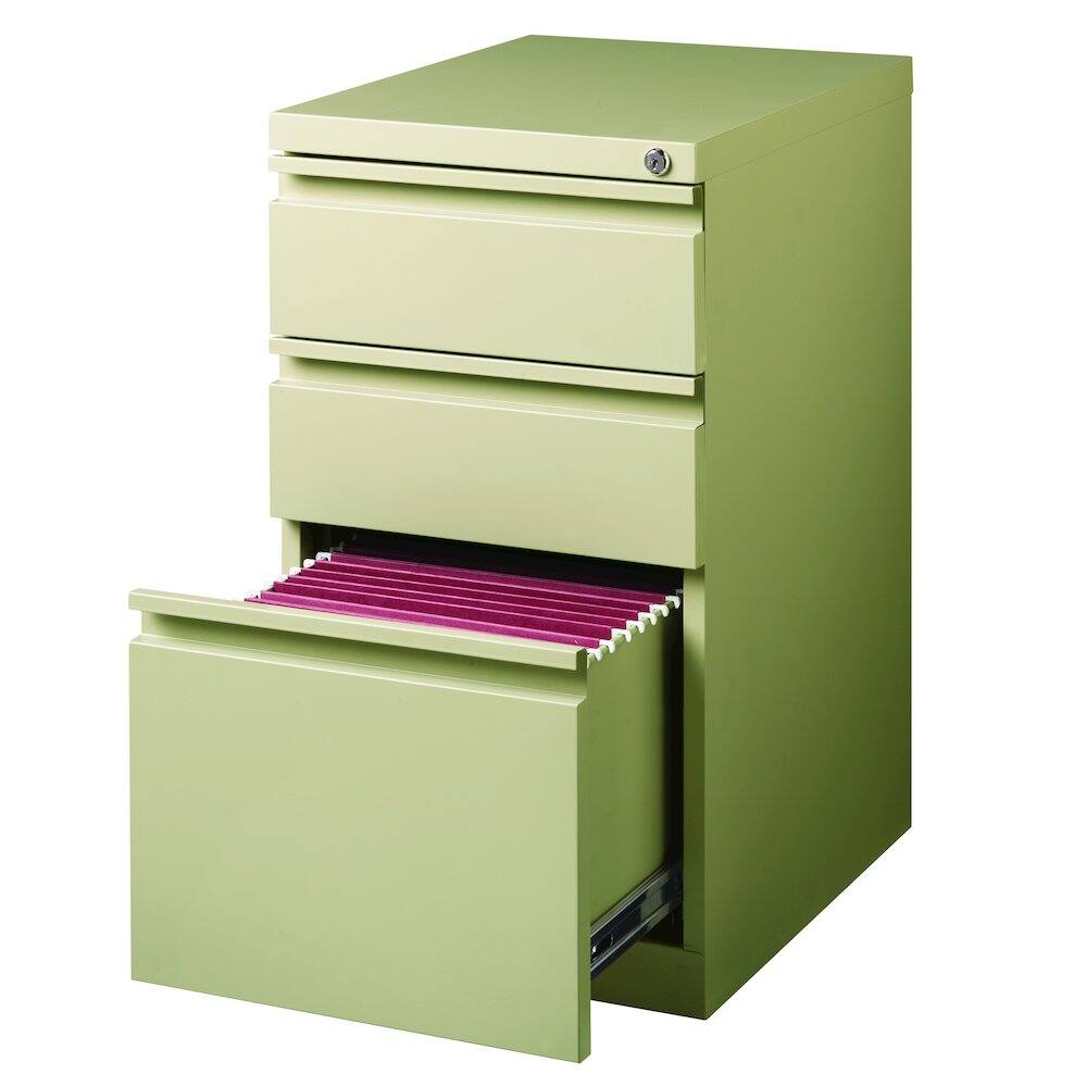 Alt View 4. Hirsh - Hirsh 20" Deep Mobile Pedestal File Cabinet 3 Drawer Box-Box-File, Putty - Beige.