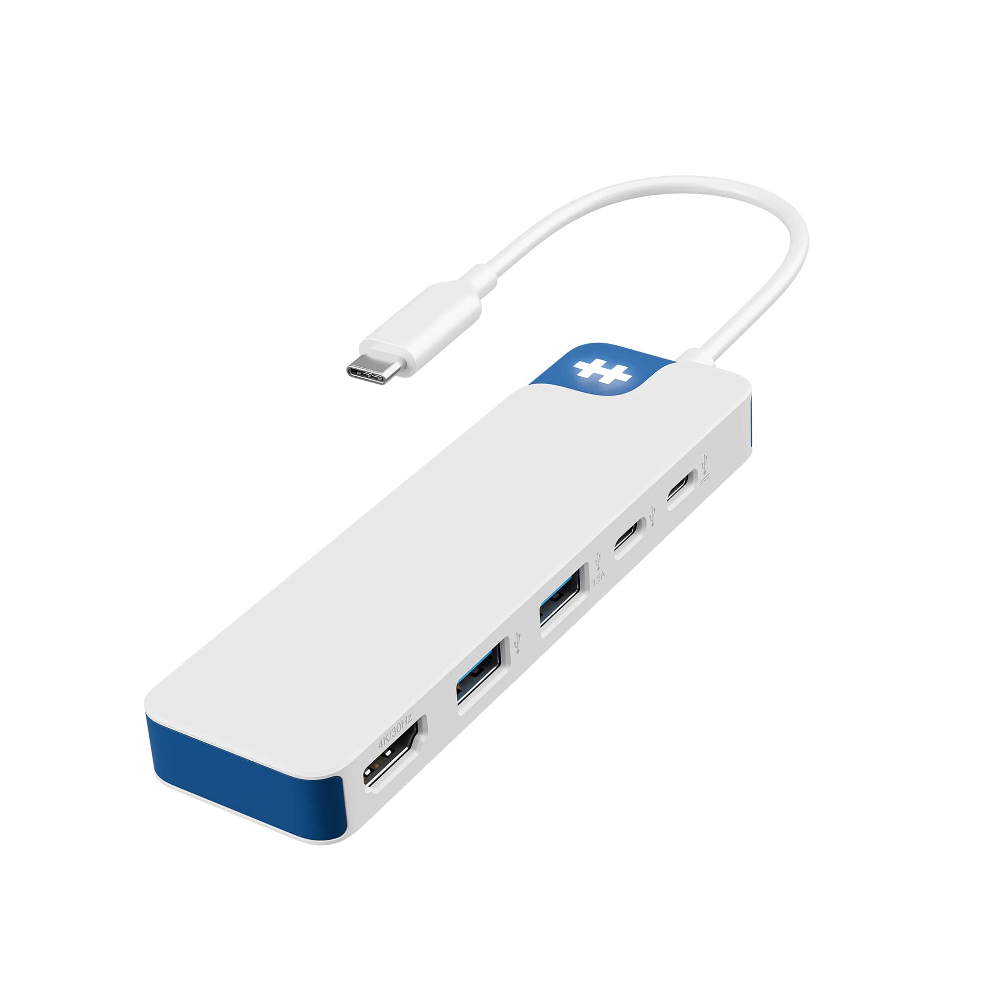 Hyper - HyperDrive Flex 5 Port USB-C Hub - Blue - Front_Zoom