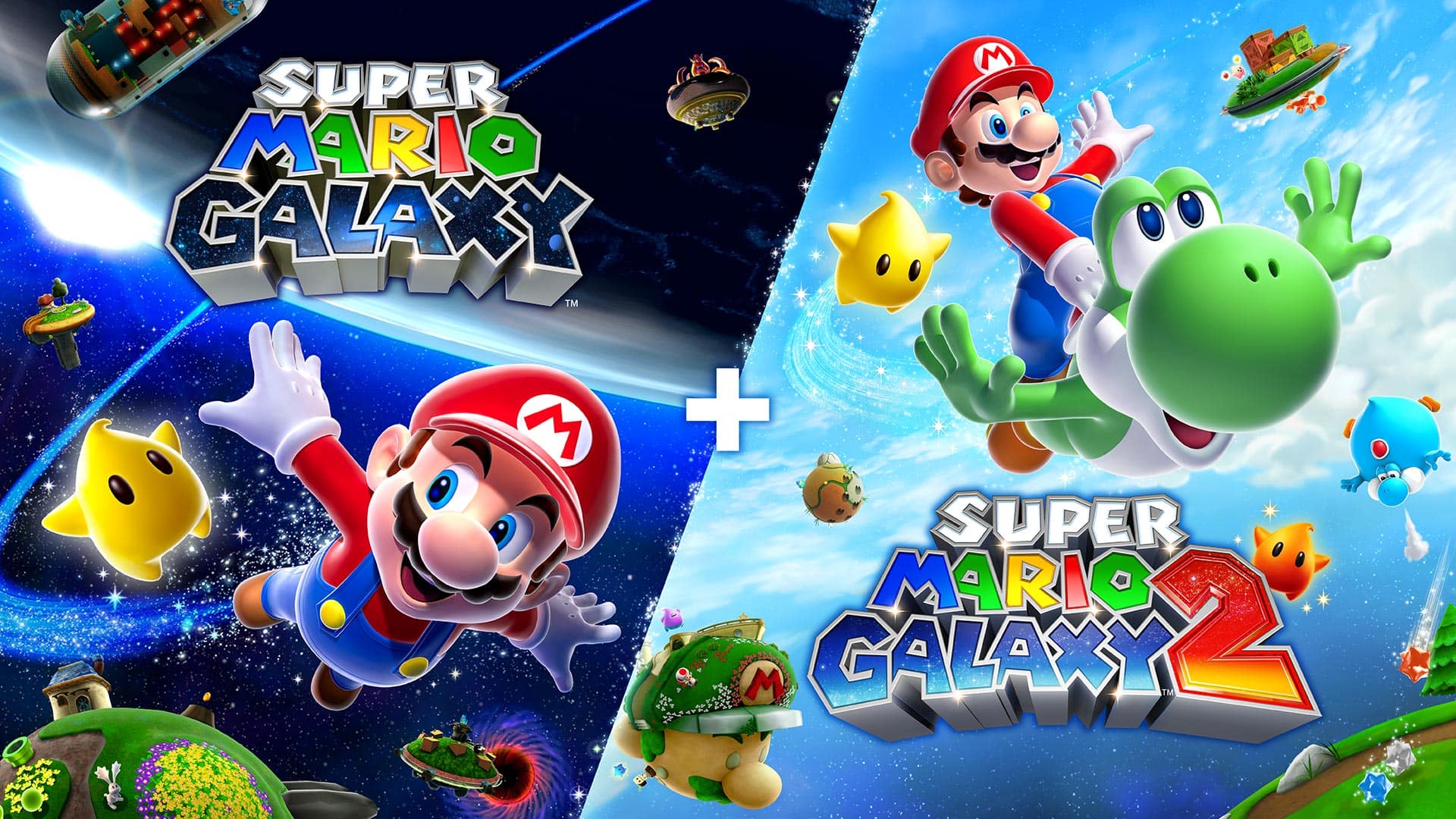 Super Mario Galaxy™ + Super Mario Galaxy™ 2 - Nintendo Switch – OLED Model, Nintendo Switch, Nintendo Switch Lite [Digital] - Front_Zoom