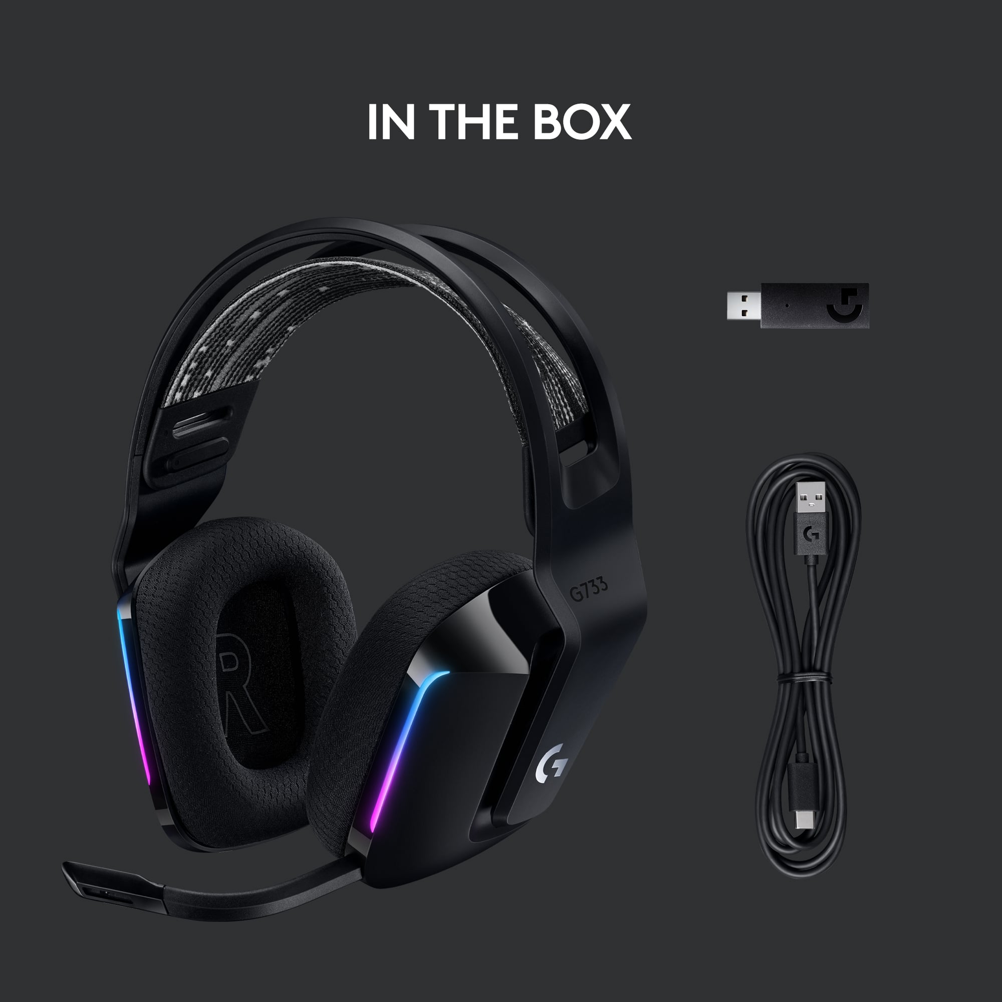 Logitech G733 LIGHTSPEED Wireless Over the Ear Gaming Headset for Logitech G733 LIGHTSPEED Wireless Over the Ear Gaming Headset for