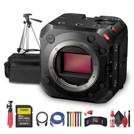 Panasonic - Lumix BS1H Full-Frame Box Cinema Camera + More Accessory Bundle