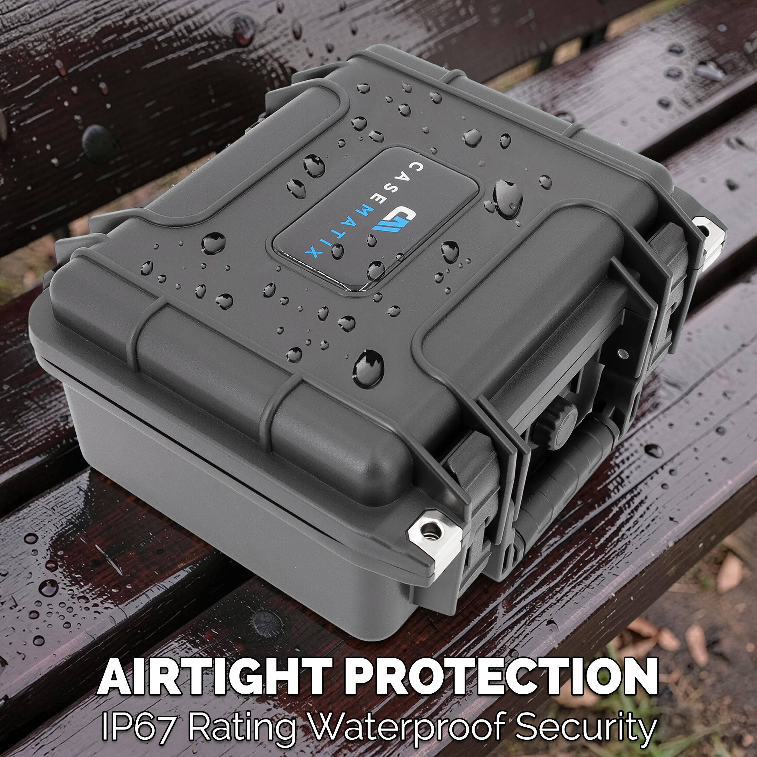 CASEMATIX X ID AIRTIGHT PROTECTION IP67 Rating Waterproof Security
