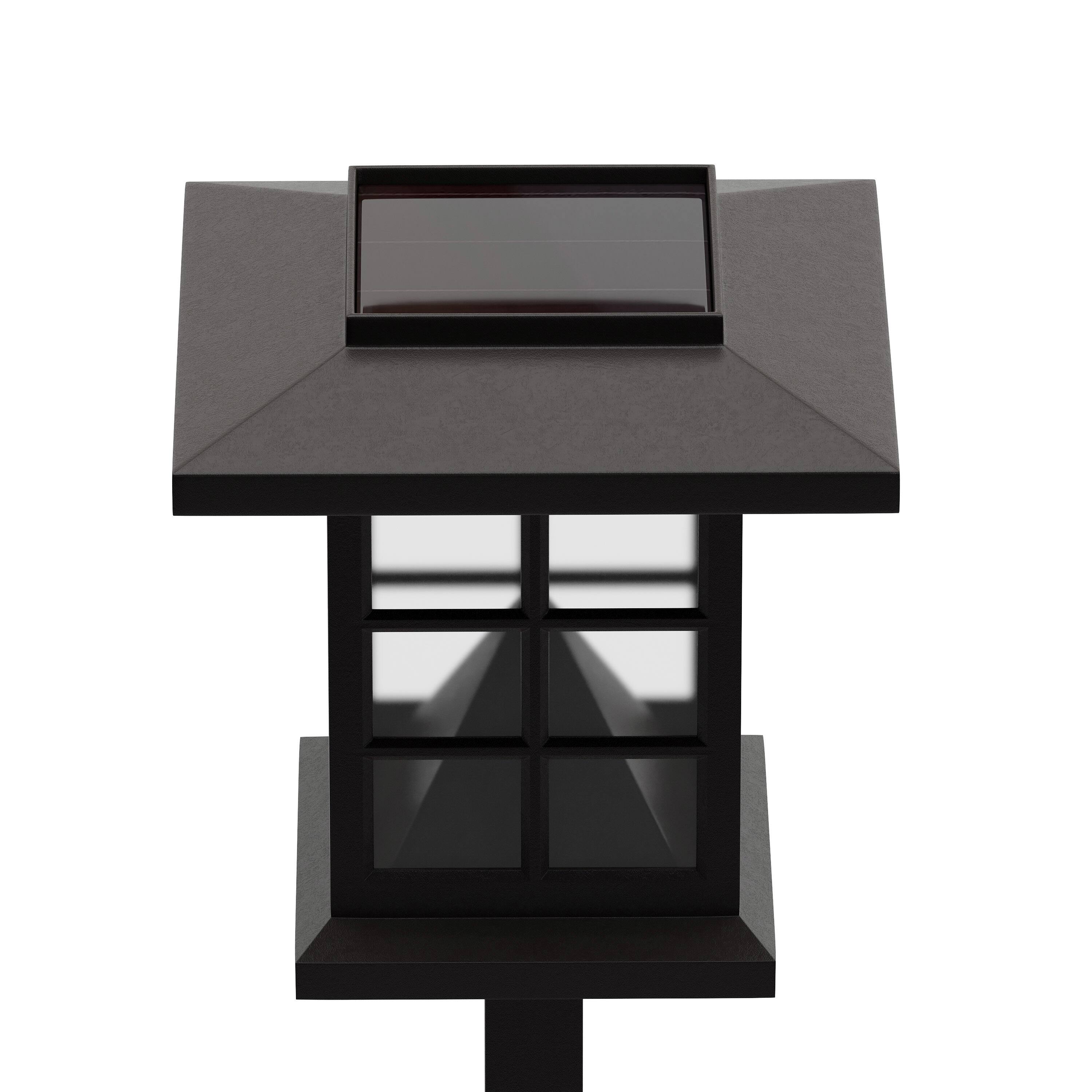 Alt View 8. Emma + Oliver - Lantern Style Outdoor Solar LED Landscaping Lights - Polypropylene - Set of 8 - Brown.