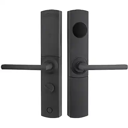 Front. Cluzine - Hotel Smart Door Lock,Electronic,Card Unlock,Computer Key Issuing,Stainless Steel Handle,Hotel Use.