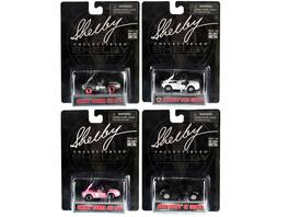 "Carroll Shelby 50th Anniversary" 4 piece Set 2022 Release Q 1/64 Diecast Model Cars by Shelby Collectibles - Multicolor