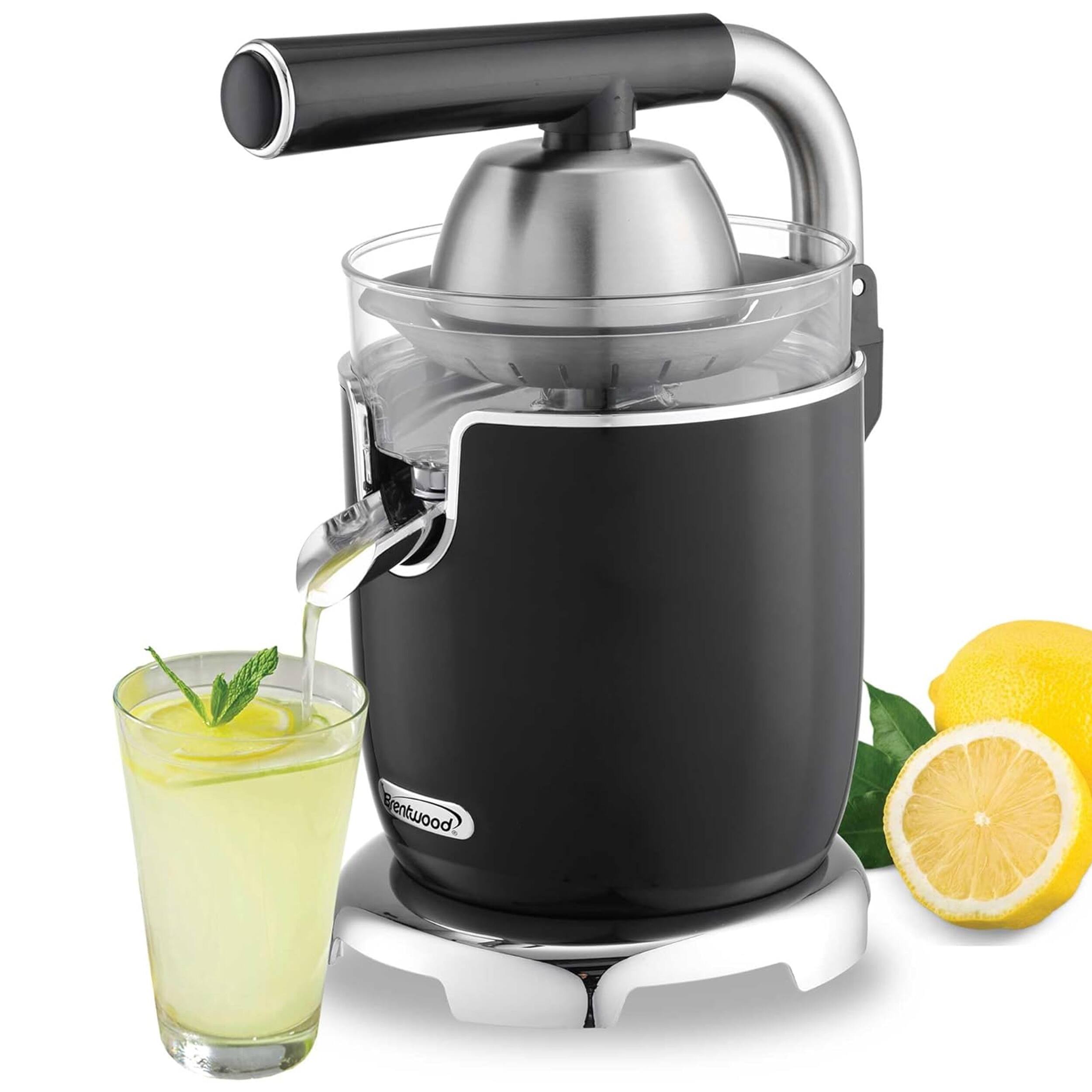Left. Brentwood - Brentwood Electric Citrus Juicer in Black - Black.