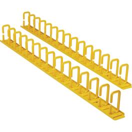 EATON TRIPP LITE SERIES VERTICAL CABLE MANAGER - FLEXIBLE RINGS, 6 FT. ( - Yellow