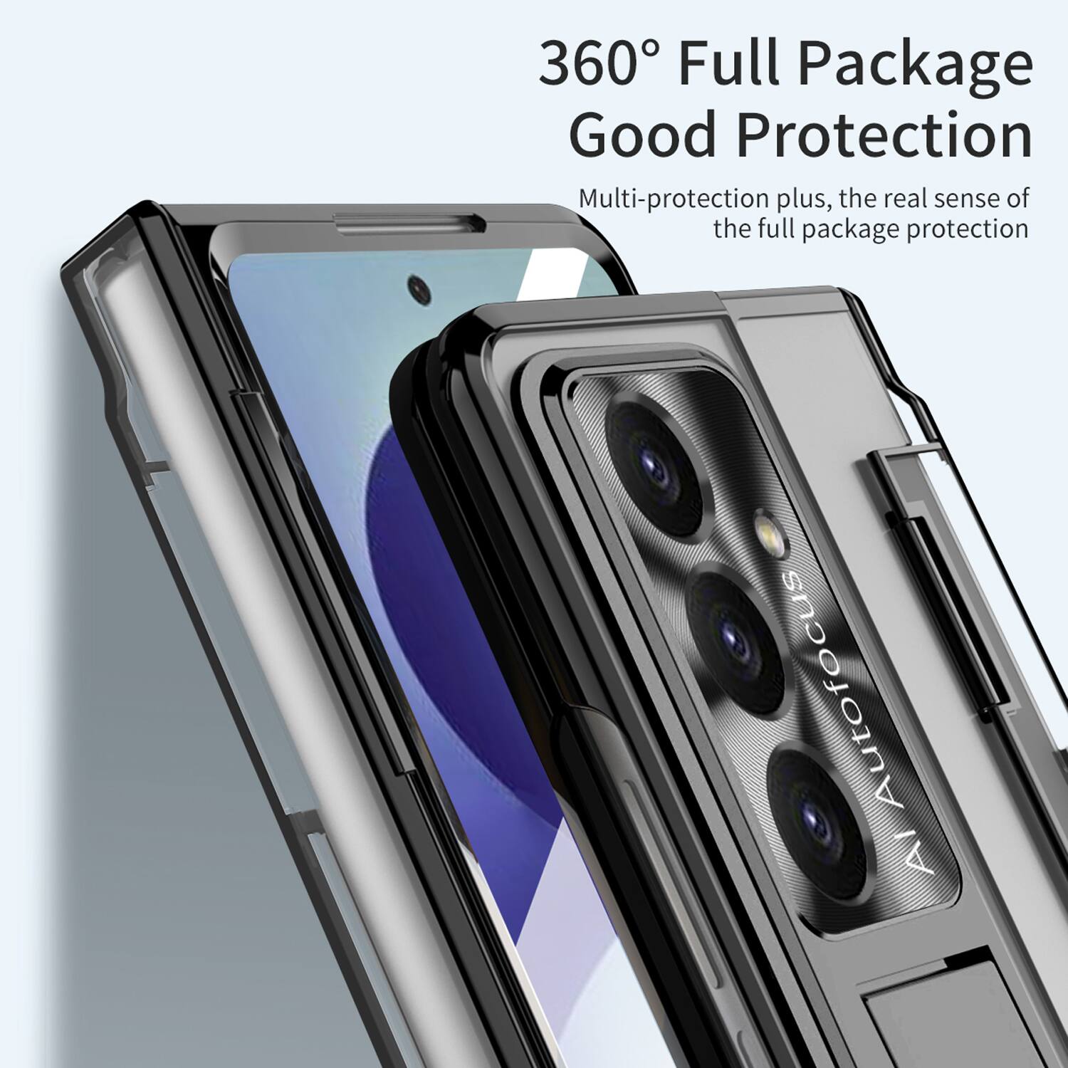 360° Full Package Good Protection  
Multi-protection plus, the real sense of the full package protection  
AI Autofocus