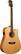 Angle Standard. Washburn - 6-String Full-Size Dreadnought Acoustic/Electric Guitar - Natural.