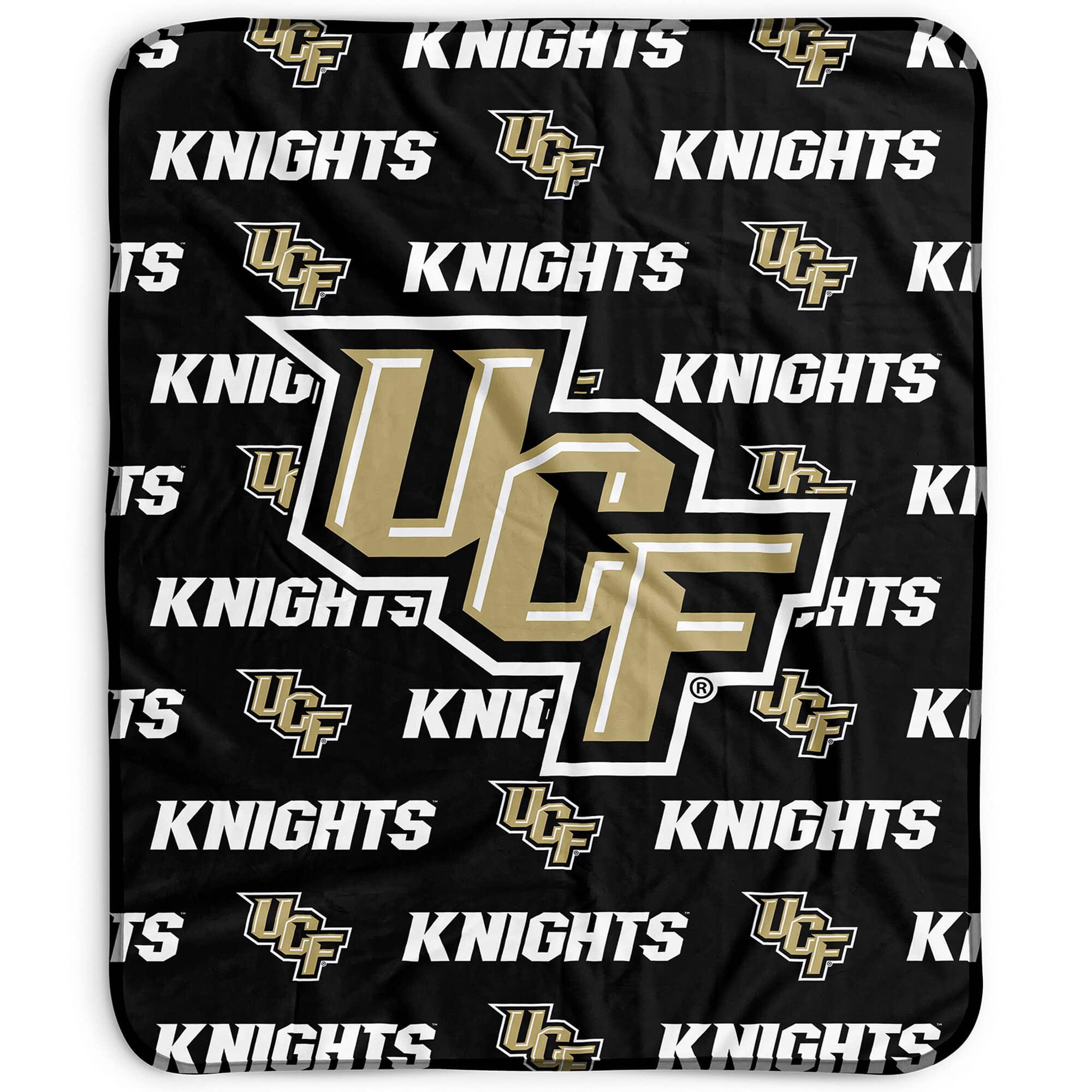 Pegasus - UCF Knights 50" x 60" Repeat Wordmark Fleece Blanket - Multicolor