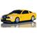 Front Standard. Road Mice - Ford Mustang GT Car Mouse - Black, Yellow.