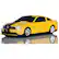 Left Standard. Road Mice - Ford Mustang GT Car Mouse - Black, Yellow.