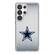 Front. Keyscaper - Dallas Cowboys Linen Logo Galaxy Clear Case - S24 - Multicolor.