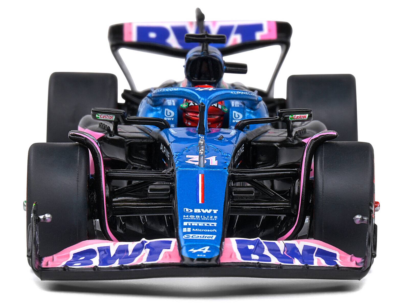 Sure, here is the corrected and grouped text from the image:

- Castrol
- Alpine
- BWT
- Mobilize
- Microsoft
- Pirelli
- Alpine F1 Team
- BWT
- Alpine
- 21
- BWT
- Castrol
- BWT