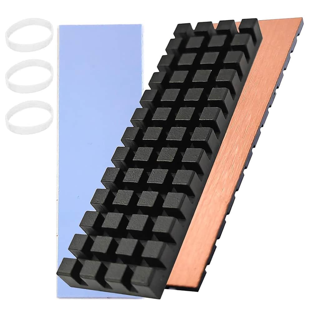 RTMB - M.2 SSD Heatsink Kit – 70×20×6mm Copper, Graphene, Thermal Pad
