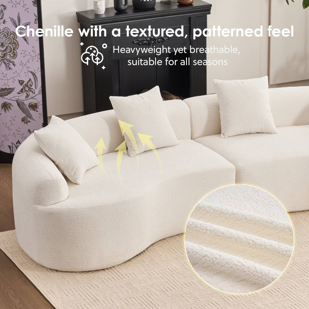 Chenille with a textured, patterned feel  
Heavyweight yet breathable, suitable for all seasons