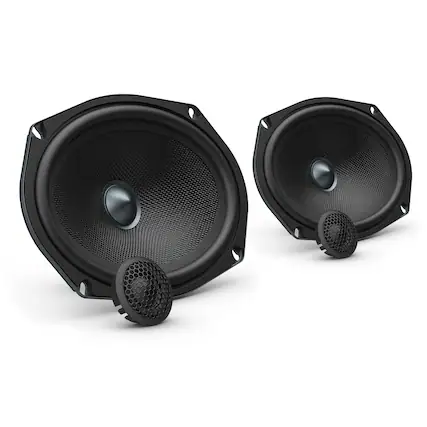 Front. AudioControl - Altitude Series 6" x 9" Component Speakers with Precision-Molded Glass Fiber Cones and 1" Tweeters (Pair) - Black.