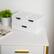 Alt View 11. Martha Stewart - Weston Set of 3 Engineered Wood Storage Boxes with Pullout Drawers - White.