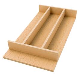 Rev-A-Shelf - Natural Maple Right Size Utensil Drawer Insert, 10-1/4" x 19-1/2" - Light Brown