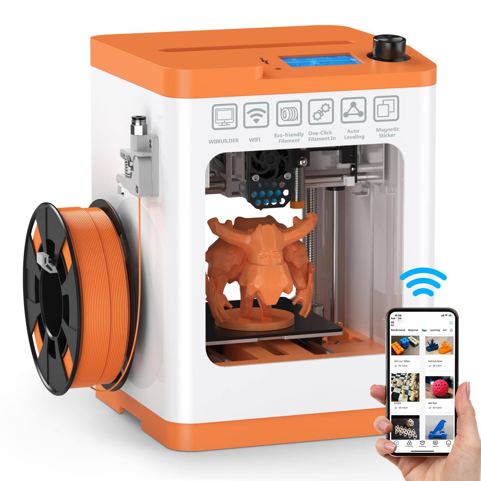 WIIBUILDER WIFI One-Click Auto Magnetic Eco-friendly In Leveling Sticker Filament