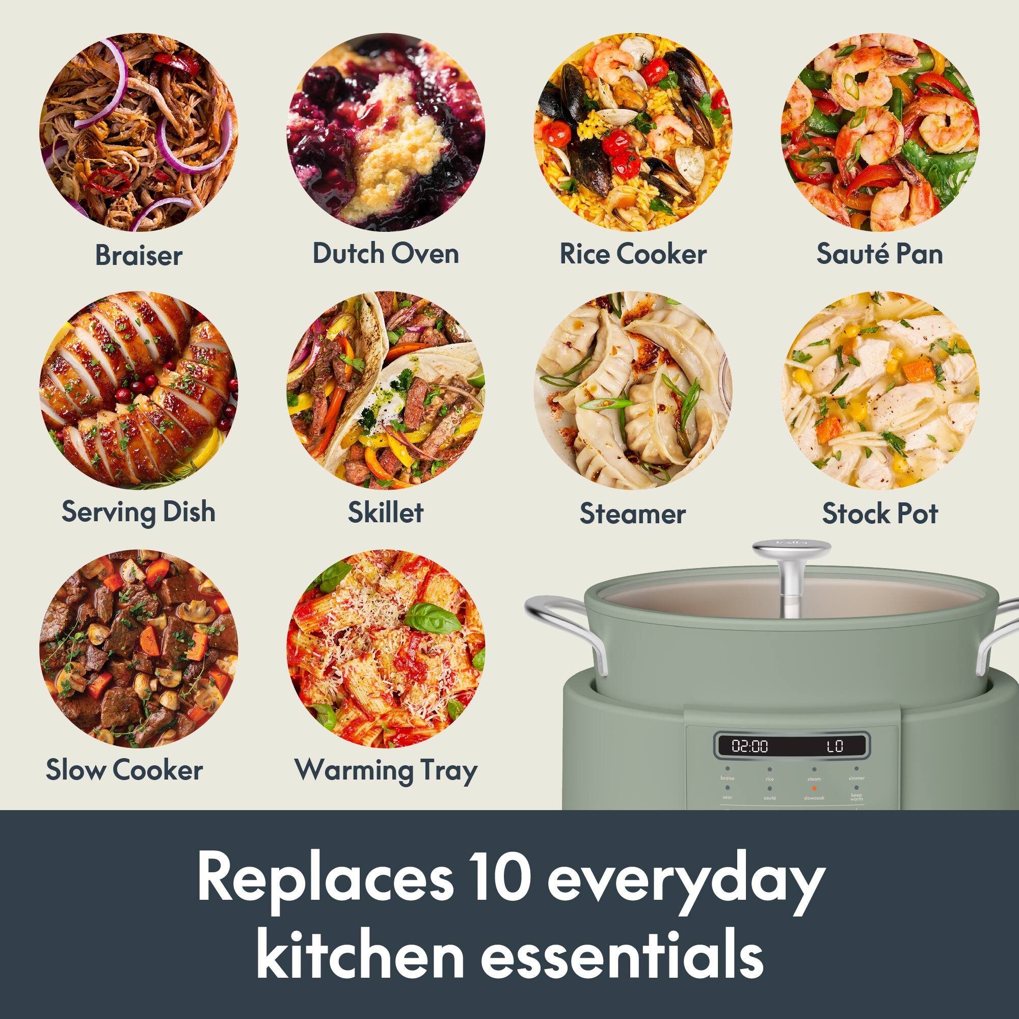 Bella MULTI 10 in 1 7 qt. Multicooker Aloe - Best Buy