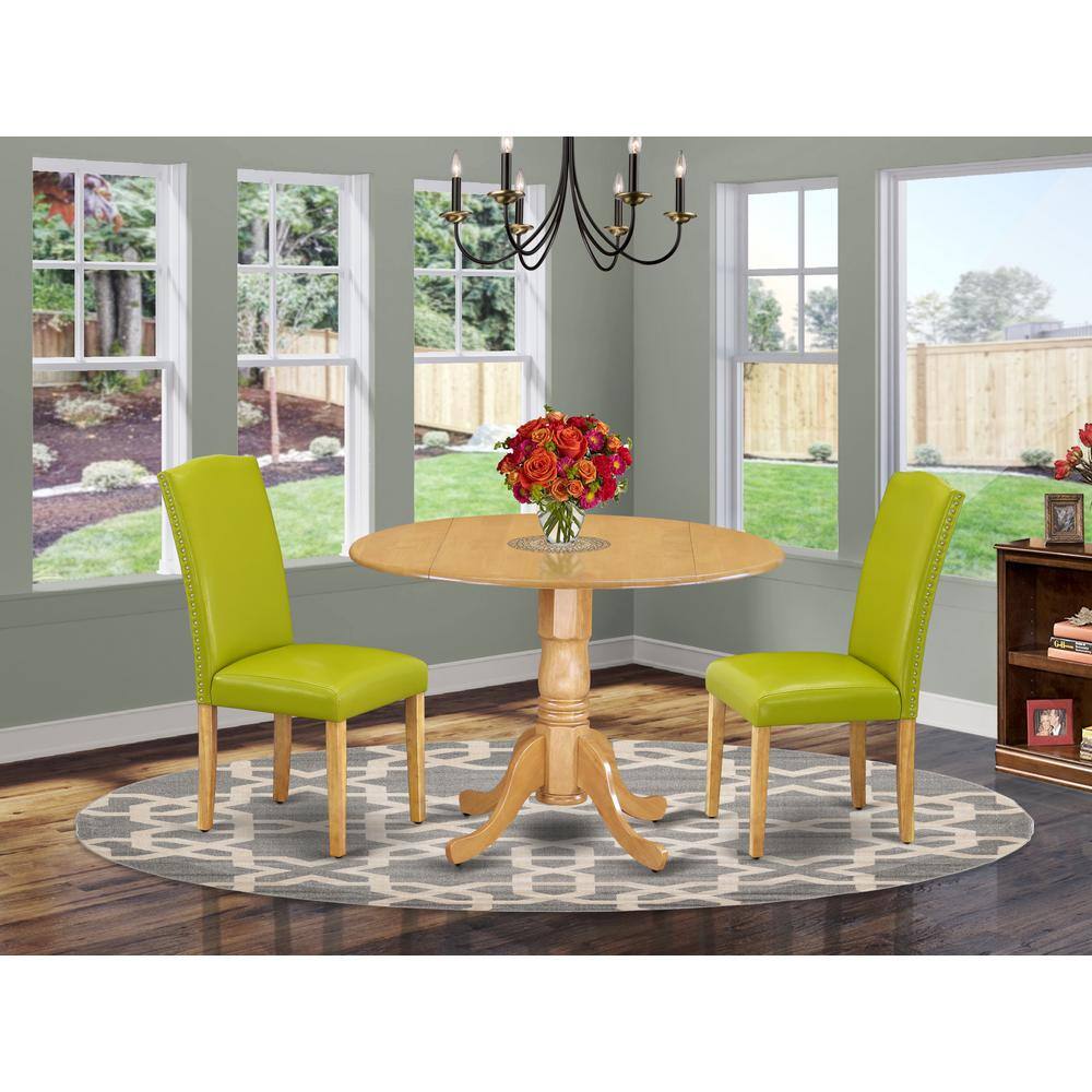 Left. East West Furniture - Dining Room Set Oak - Brown.