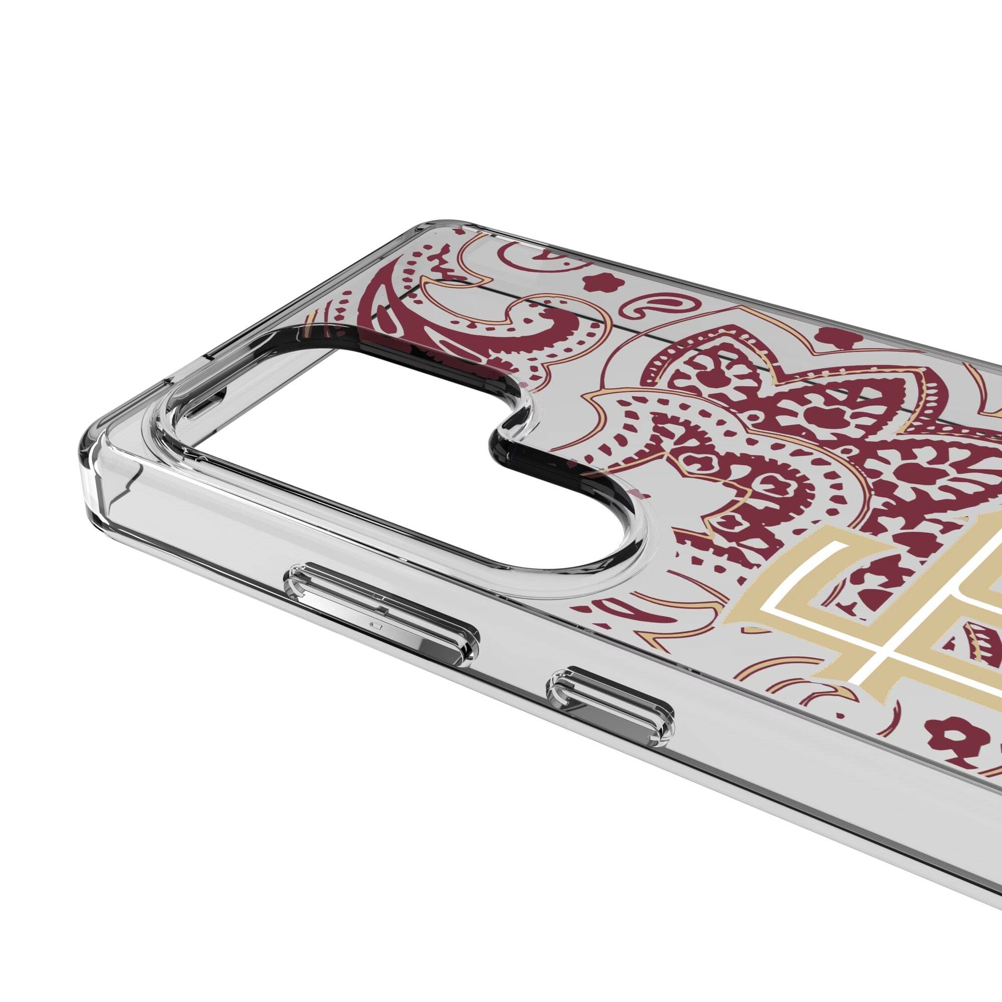 Alt View 2. Keyscaper - Florida State Seminoles Paisley Galaxy Clear Case - S25 Ultra - Multicolor.