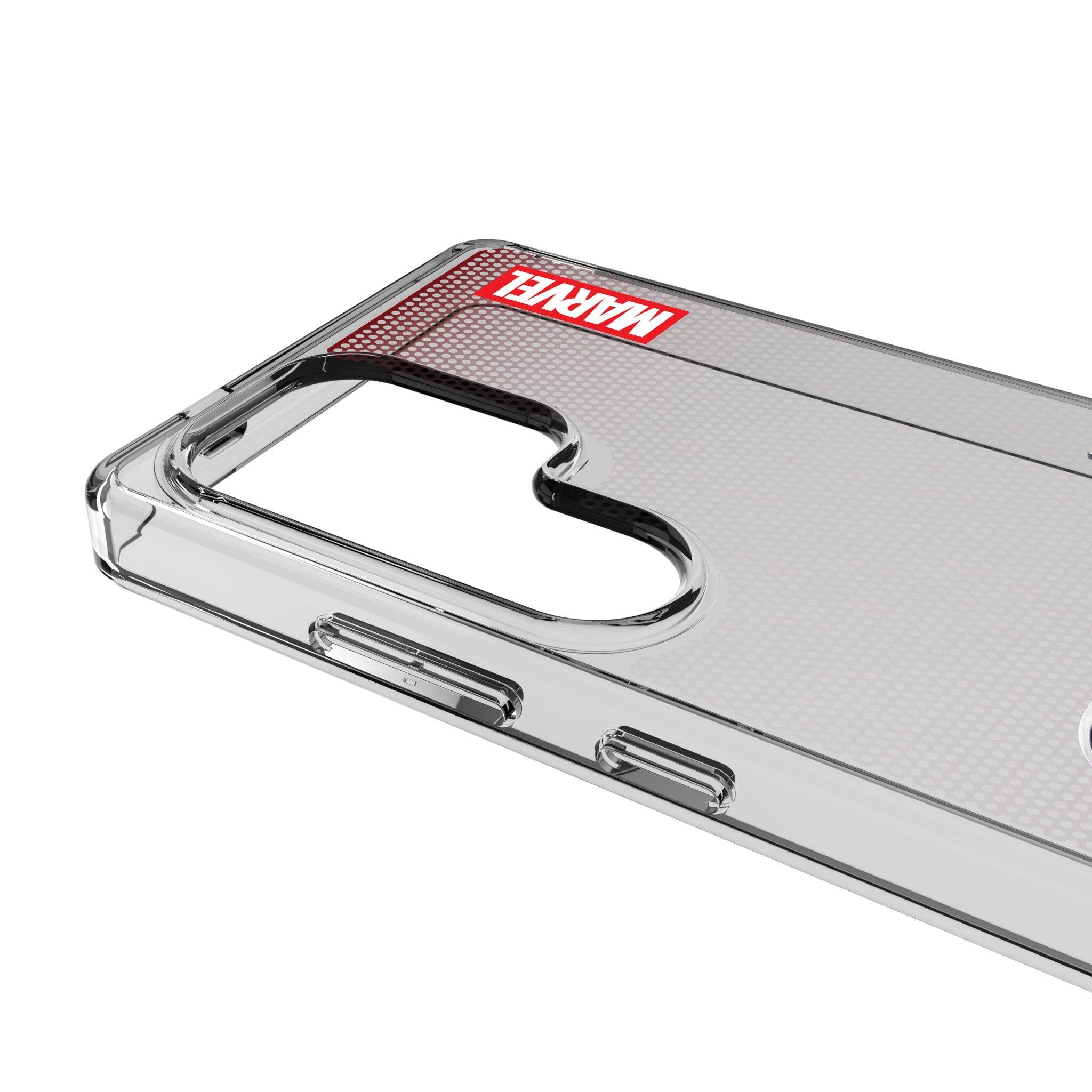 Left. Keyscaper - Marvel Grid Clear Phone Case - Samsung Galaxy S22 Plus - Deadpool Wolverine.