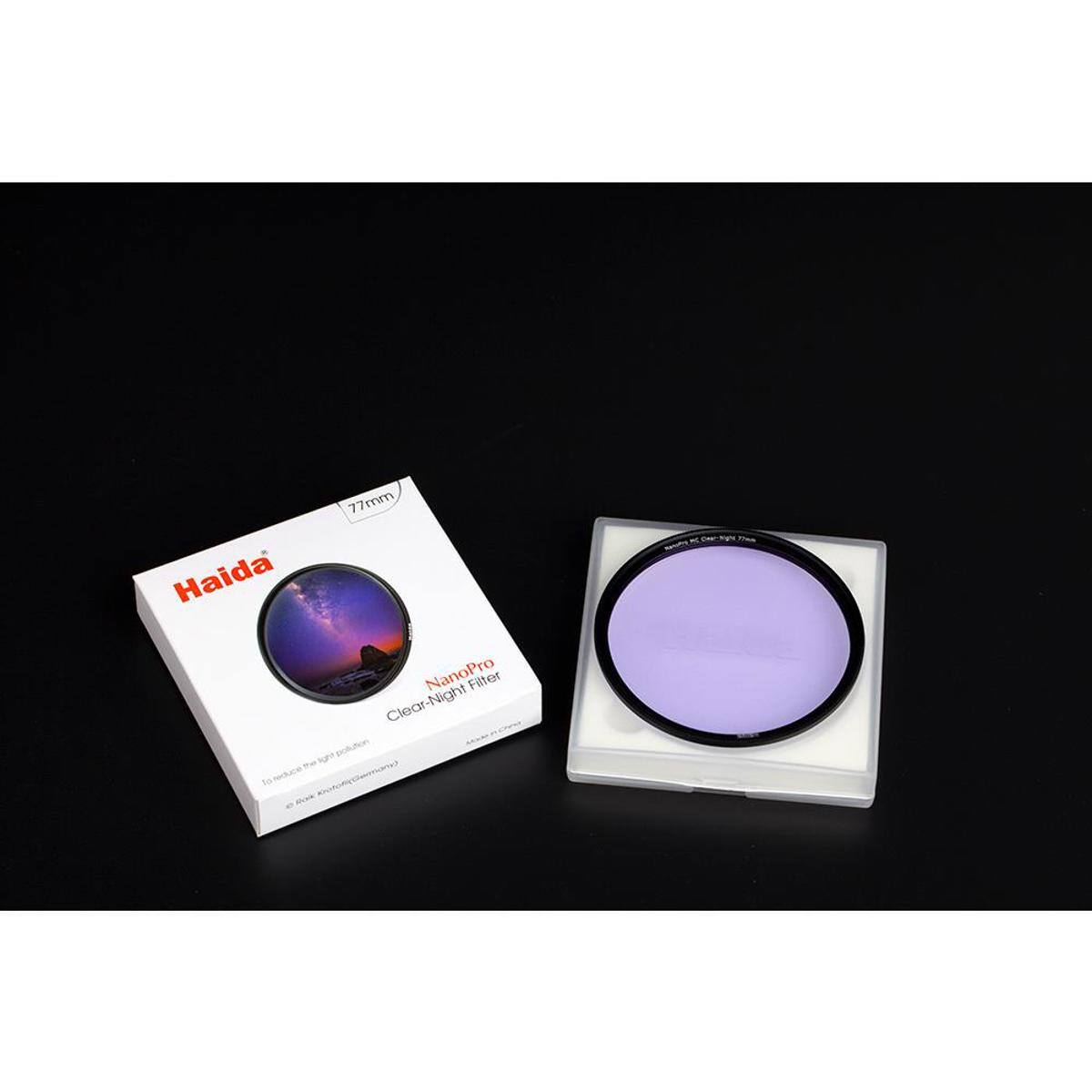 77mm Haida NanoPro Night Filter Clear-Night Filter to reduce the night pollution