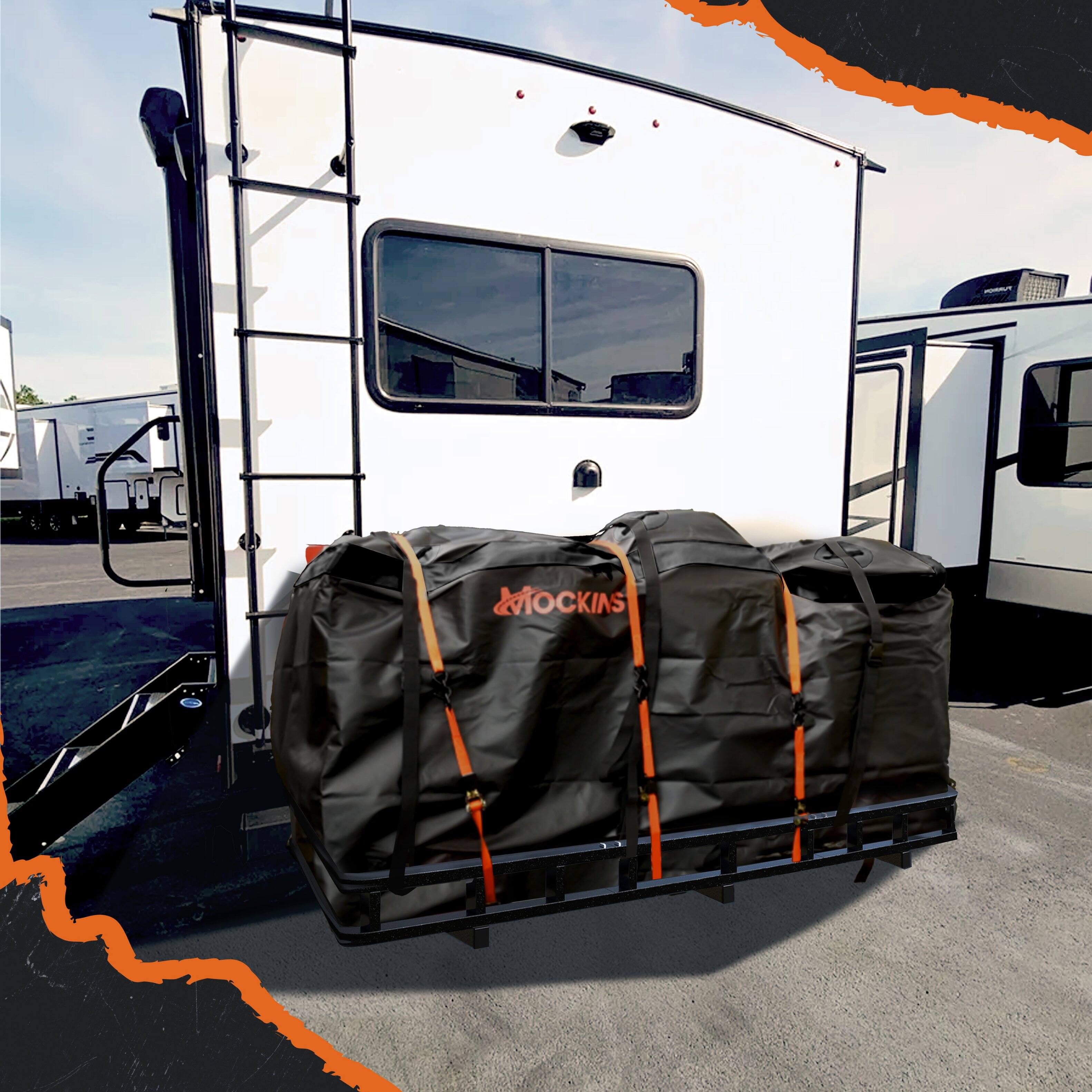 Alt View 1. Mockins - 40 Cu Ft. Waterproof Hitch Cargo Carrier Bag (84 in. x 24 in. x 34 in.) with Buckle Straps, Lock & Carry Case.