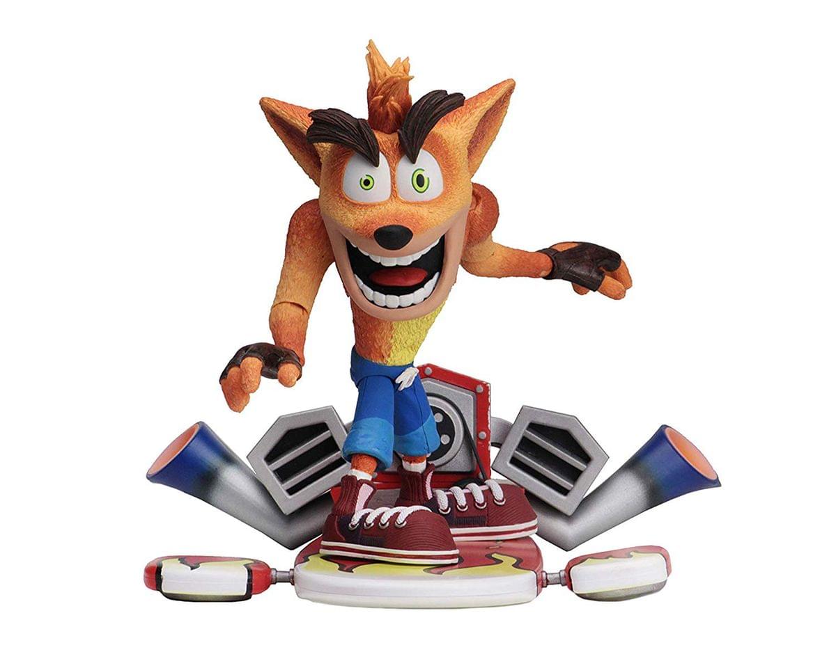 Alt View 10. NECA - Crash Bandicoot 5.5-Inch Crash w/ Jet Board Deluxe Action Figure.
