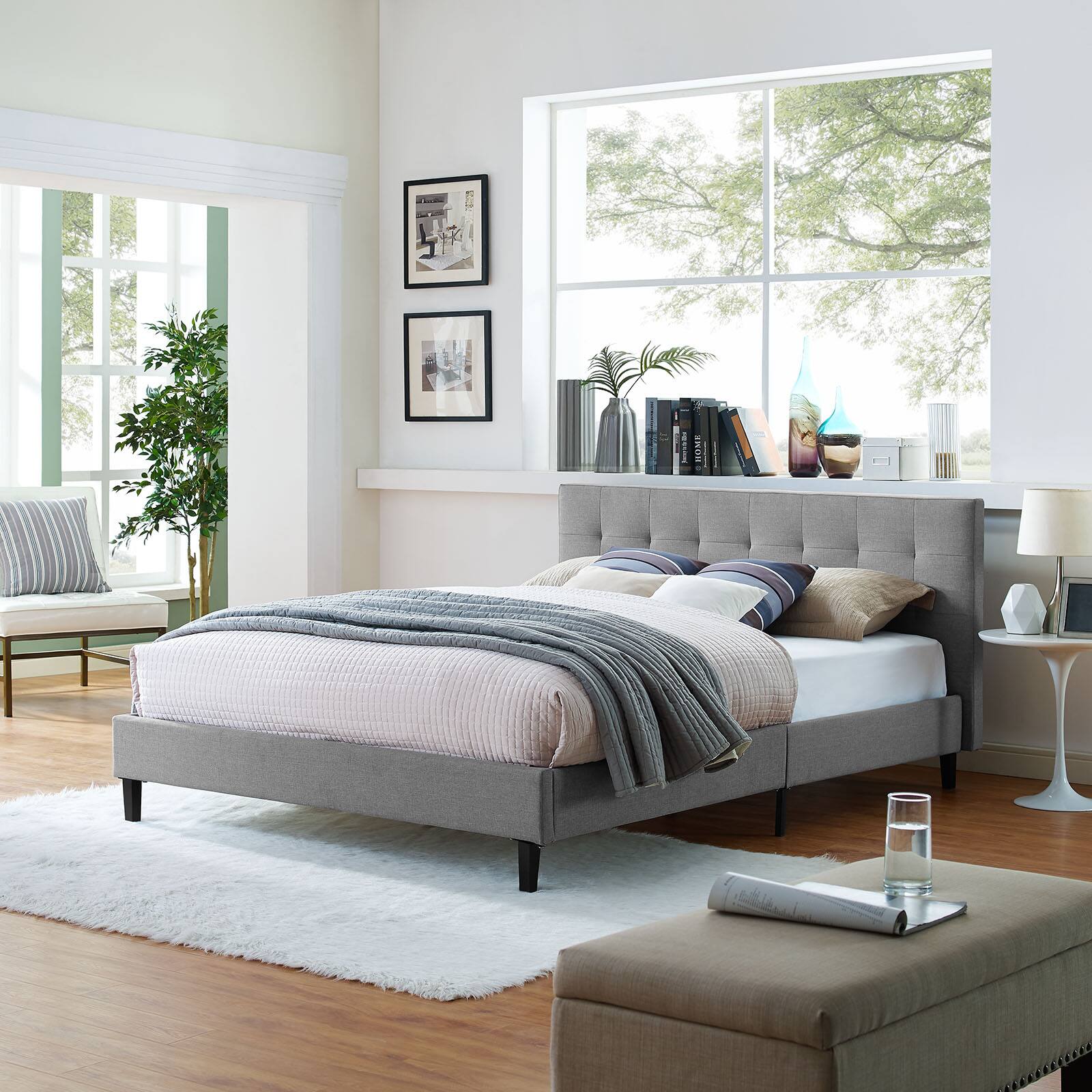 Alt View 2. Modway - Anya Full Bed - Black.