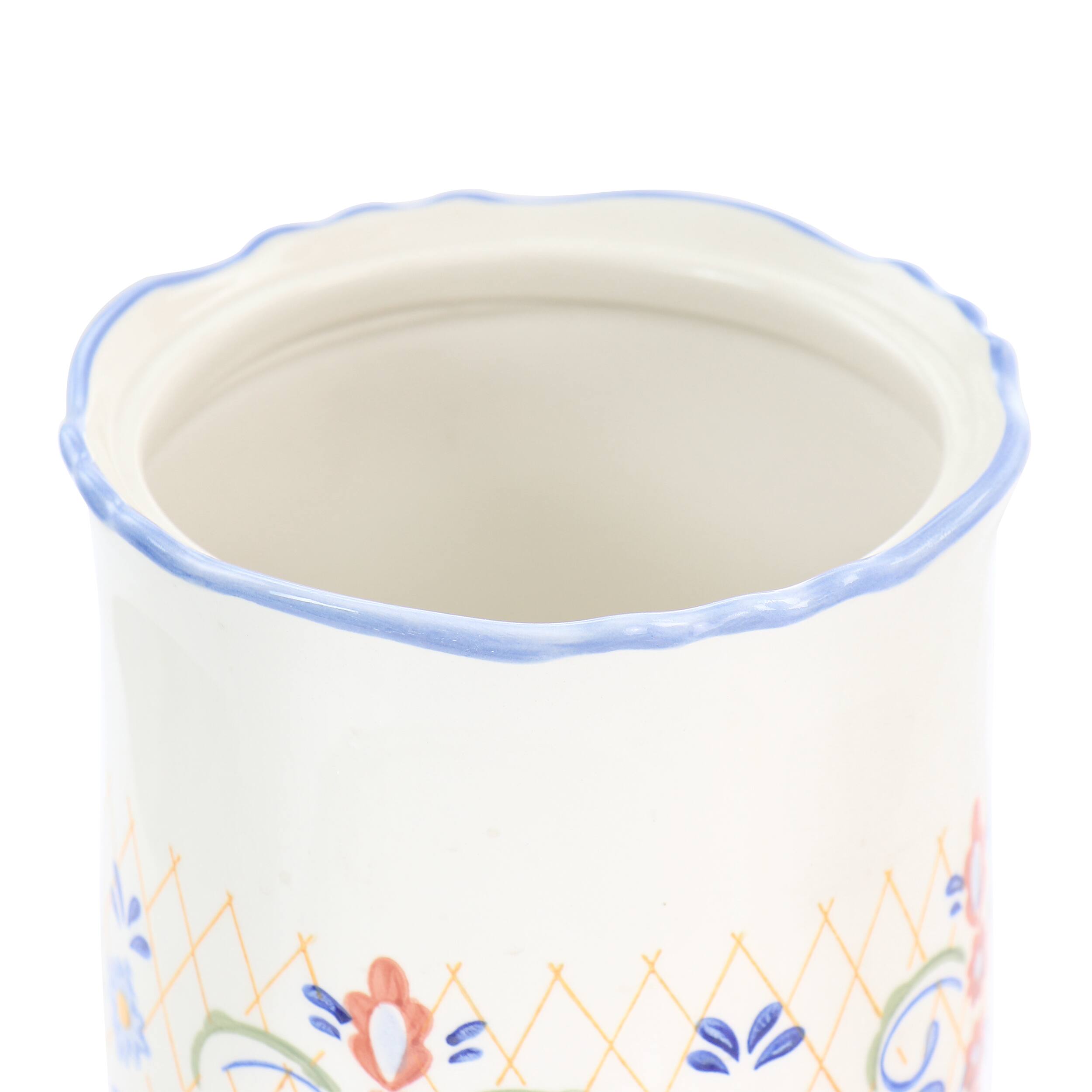 Alt View 3. Gibson - Laurie Gates California Designs Tierra 2.7 Quarts Hand Painted Stoneware Canister with Lid - Multi-color.