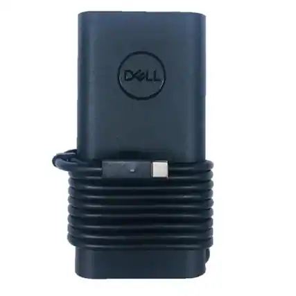 Front. Dell - 492-BCBK 90-Watts AC Adapter - USB-C - 3.3 feet - Possibly Black.