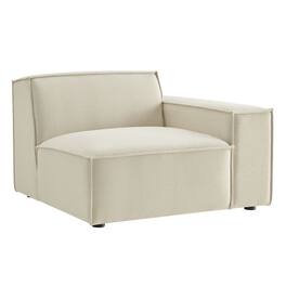 Restore Performance Fabric Upholstered Right-Facing Modular Lounge Chair by Modway - Ecru