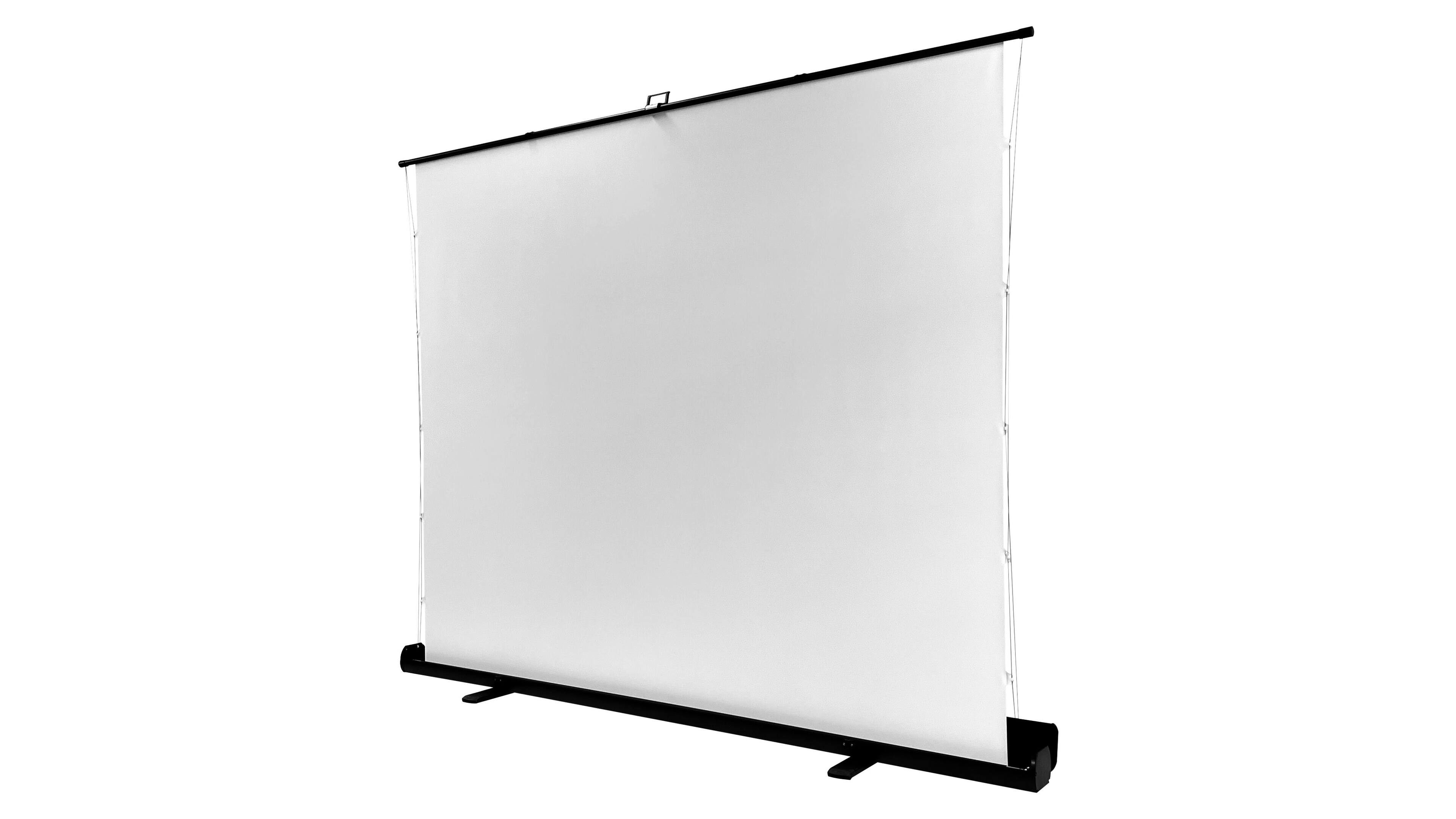 Alt View 4. Elite Screens - ezCinema Tab-Tension 16:9 X-Ratio,Portable Floor Pull-Up Throw Projector Screen, Carry Bag FT104XWH2-114V107X - Black.