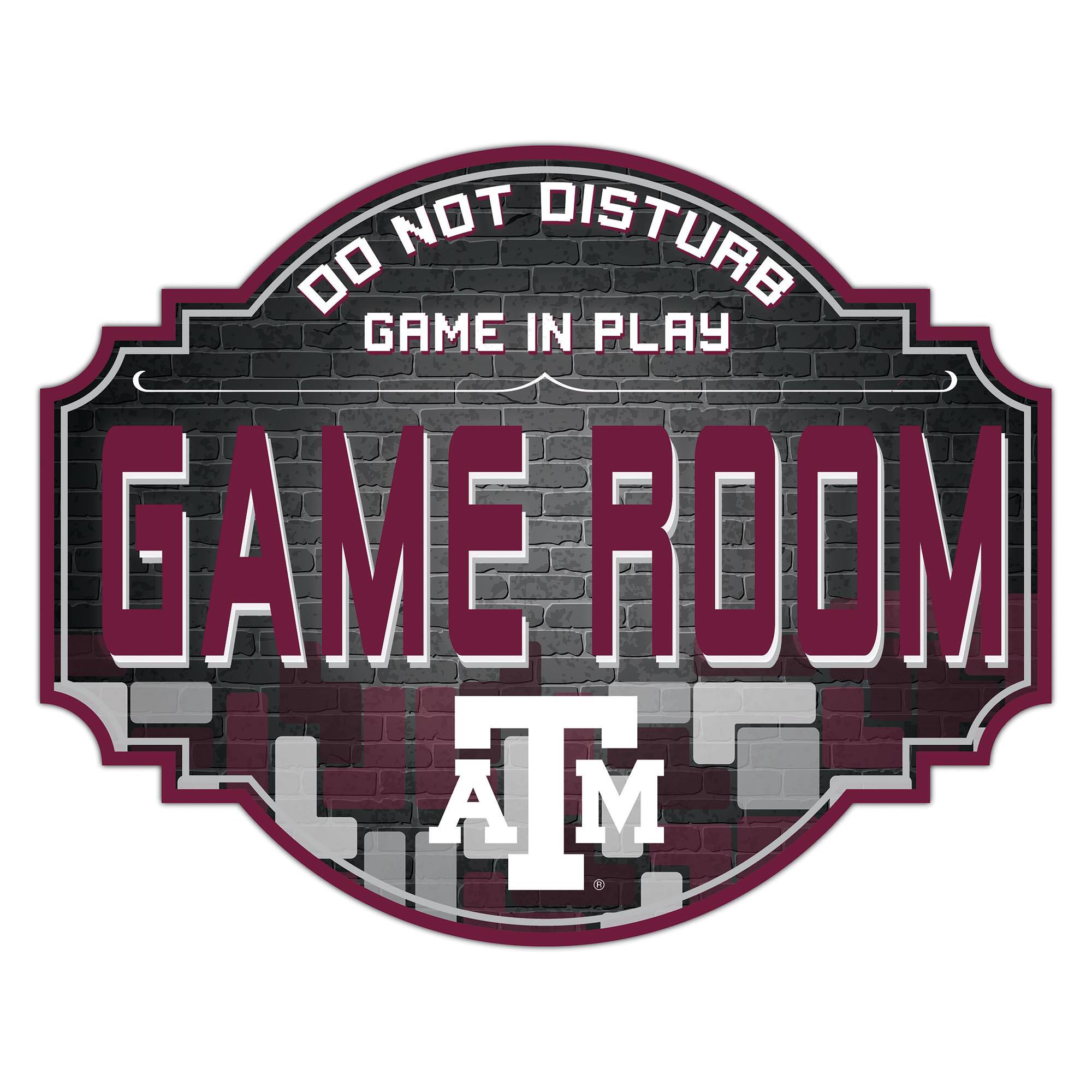 Texas A&M Aggies 12'' Game Room Tavern Sign