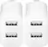 Alt View 12. Best Buy essentials™ - 12W Dual-Port Wall Charger (2-pack) for Smartphones, Tablets, and Other USB Devices - White.