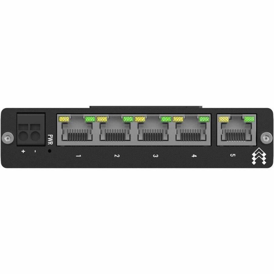 Alt View 4. Teltonika - Teltonika TSW010 Ethernet Switch - 5 Ports - Fast Ethernet, Ethernet - 10/100Base-T - 2 Layer Supported - 900 mW Power - Silver.