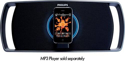 Front Standard. Philips - Speaker Dock for Apple® iPod® and iPhone®.