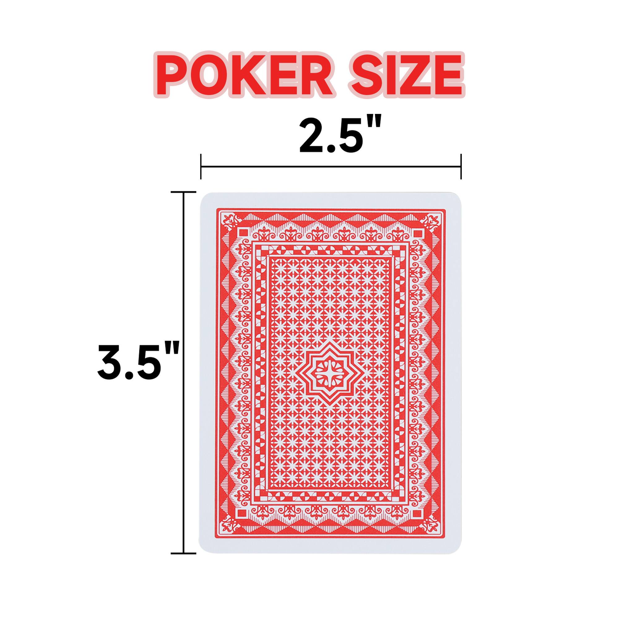 POKER SIZE  
2.5" x 3.5"