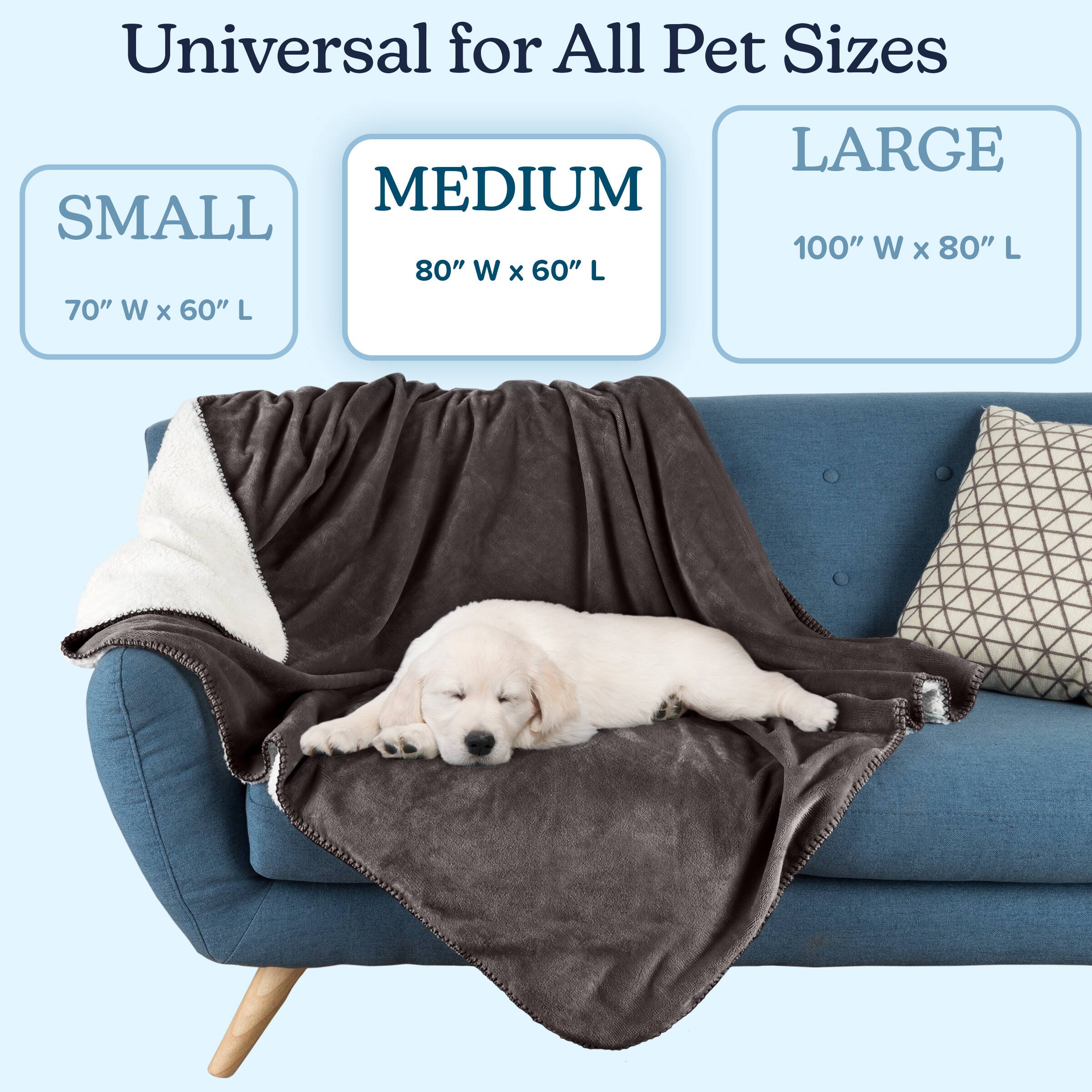 Universal for All Pet Sizes

SMALL  
70" W x 60" L

MEDIUM  
80" W x 60" L

LARGE  
100" W x 80" L