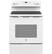 Front. GE - 5.3 Cu. Ft. Freestanding Electric Range with Self-cleaning - White.