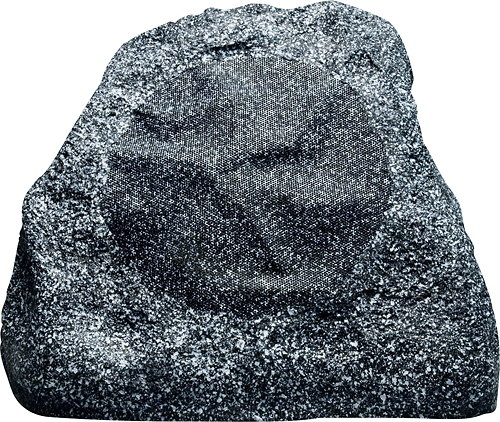  Russound - Single-Point Stereo Outdoor Rock Loudspeaker (Each) - Gray Granite