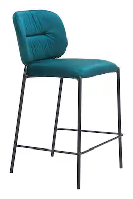 Hivvago - Plat Counter Stool (Set of 2) - Green