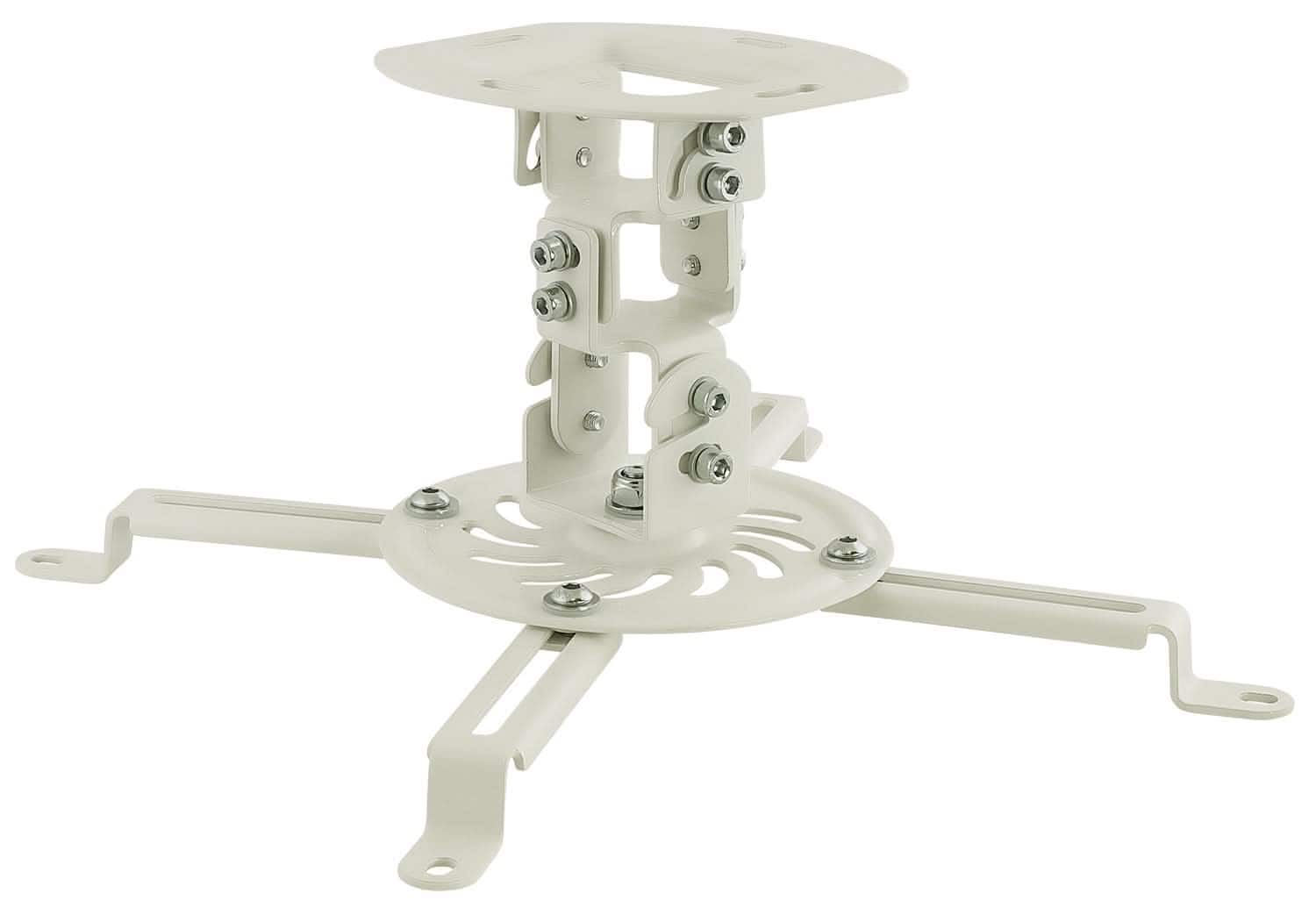 Mount-It! - Universal Projector Ceiling Mount with Full Motion and Quick-Release System for Most Projectors - White
