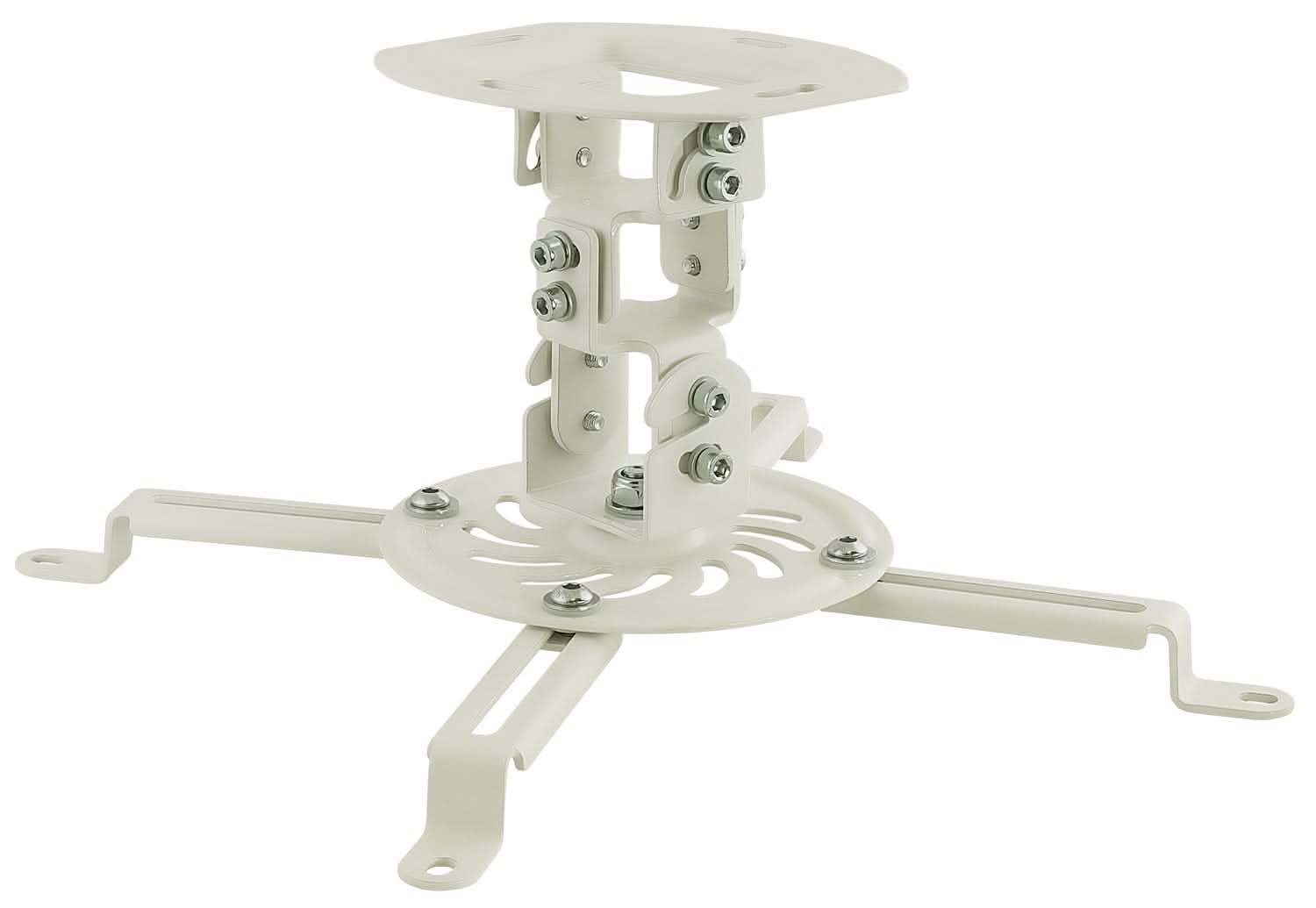 Front. Mount-It! - Universal Projector Ceiling Mount with Full Motion and Quick-Release System for Most Projectors, White - White.