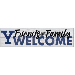 Jardine - Yale Bulldogs 10'' x 40'' Friends & Family Welcome Sign - White