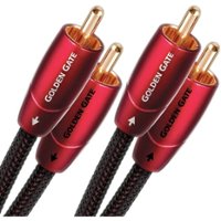 AudioQuest - GOLDG01R Golden Gate 1m (3.28 ft.) RCA Audio Cable - Red - Front_Zoom